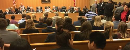 The Harris County Commissioners Court did not vote whether to join a lawsuit against Senate Bill 4.