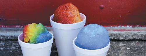 Popular shaved ice ($2-$3) flavors include Rainbow, mango and chamoy and coconut.