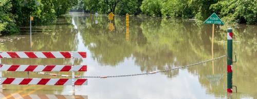 Cypress Creek is expected to top its levee on Monday morning.