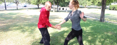 Jeremy Wagle and daughter Taylor teach women in Austin techniques to prevent becoming victims of sexual assault.
