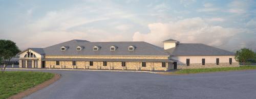 A new Family Life Center is under construction on the grounds of Sunset Canyon nBaptist Church.