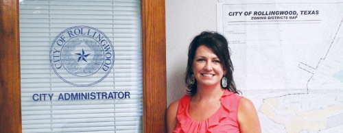Amber Lewis was hired by the city of Rollingwood on May 31 and began working at City Hall as city administrator June 5.