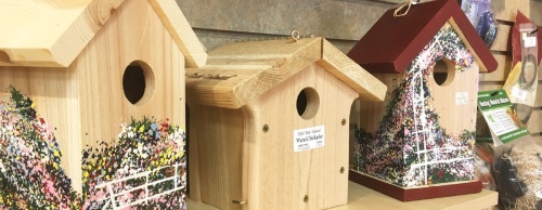 Wild Birds Unlimited carries several types of bird houses, which can help make a backyard friendly for wildlife.