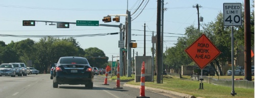 An ongoing expansion project for Bee Caves Road is underway.