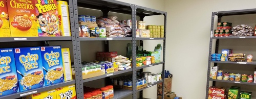 The Lone Star College-Conroe Center opened a food pantry Thursday.