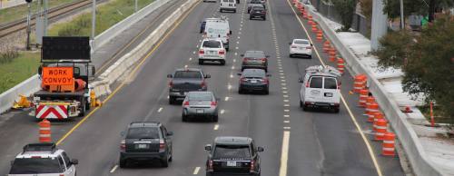 Level-up paving on the northbound side of MoPac is nearly complete to prepare the roadway for the final layer of pavement in mid-September.