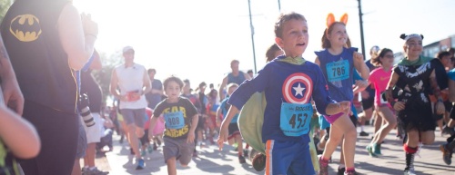 Runners can participate in the CASA Superhero Run on Sunday. 