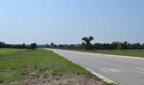 A look at Leander's transit oriented development district from the corner of Mel Mathis and San Gabriel Parkway.