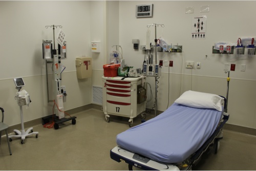 One of the trauma rooms at Baylor Scott & White - Lakeway is ready to receive an ill patient. 