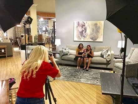 Ashley Furniture HomeStore is offering free photo sessions for families affected by Tropical Storm Harvey.