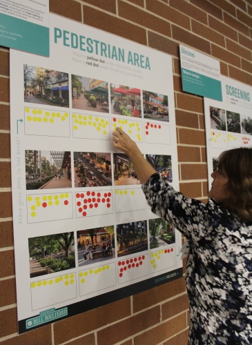 Workshop participants had the opportunity to provide the city of Cedar Park with feedback on different images of mixed-use developments to help define the direction for the Bell Boulevard project.