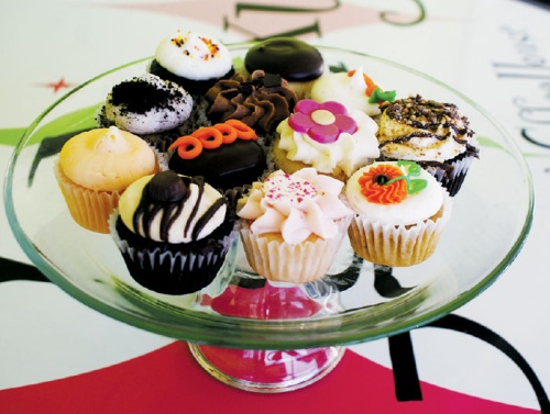 Galaxy Bakery in downtown Georgetown sells miniature cupcakes in packages of 12, all in different flavors, for $16.
