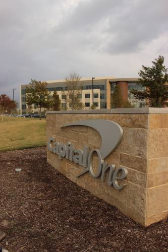 The Capital One campus off Preston Road is home to many of the companyu2019s auto finance employees. More than 5,000 company employees are expected to remain at the campus.
