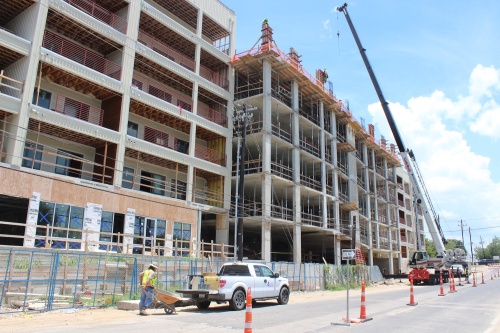 Construction on far South Congress Avenue is thriving as several residential projects, including the PUBLIC Lofts, come on-line. 