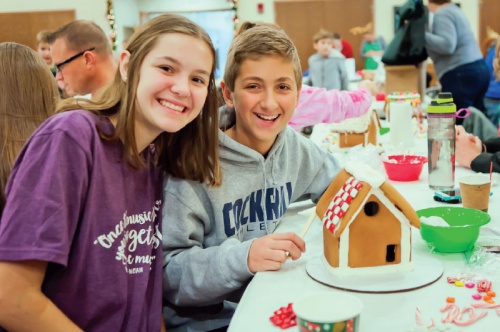 The Gingerbread for Humanity event benefits Habitat for Humanity. 