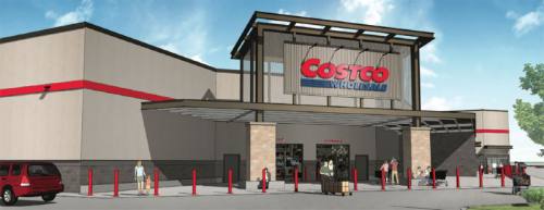 A rendering of the Pflugerville Costco store.