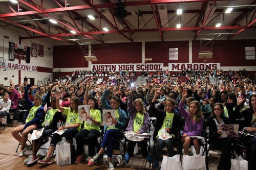 The We Are Girls Austin conference previously filled the gymnasium at Austin High School. This year it will be hosted at Anderson High School.
