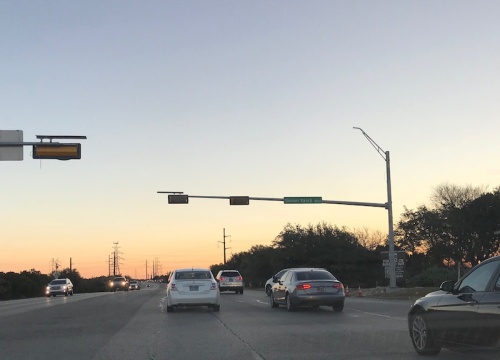 A traffic signal is being installed at the intersection of Steiner Ranch Blvd. and RM 620. 