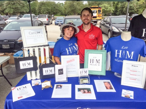 Donna Smith (left) and her son Derrick (right) founded Let Him Handle It in 2017 to help cover medical bills for cancer patients in need.