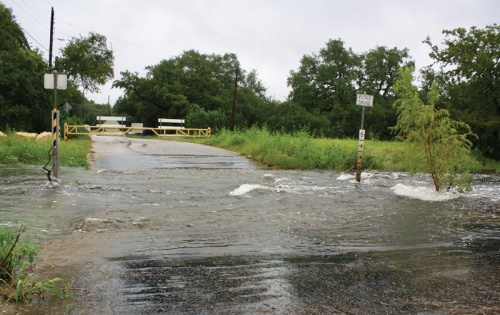 Heavy rains in August 2017 caused roadway flooding near Cypress Lane and Peace Tree Lane in Cedar Park. 