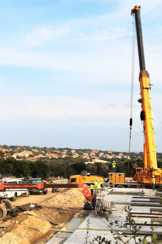 Construction continues along W. Hwy. 71 in West Travis County.