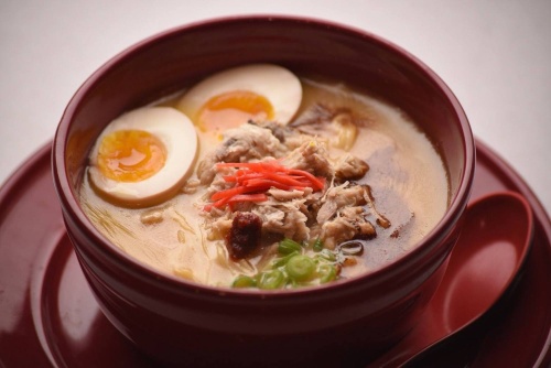 The restaurant serves a variety of ramen dishes.