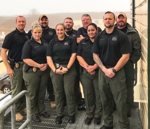 (From left to right) Chanse Thomas, Melissa Fautheree, Justin Miller, Sarah Lewis, John Lauden, Dale Duncan, Micaela Zaragoza, Justin Coleman and Derral Partin.