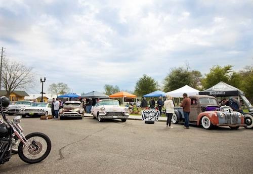 Rally in the Alley features vintage cars, food trucks and live music from local bands in Tomball. 