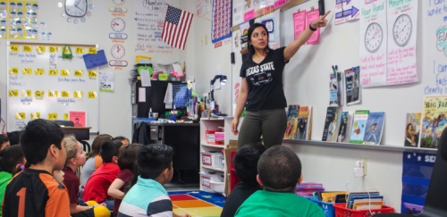 Daisy Saenz teaches a second-grade dual language class at Blanco Vista Elementary School.