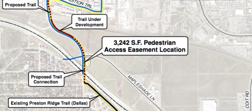 The Plano City Council voted on March 20 to empower the city to acquire a piece of property through eminent domain to expand its trail network.