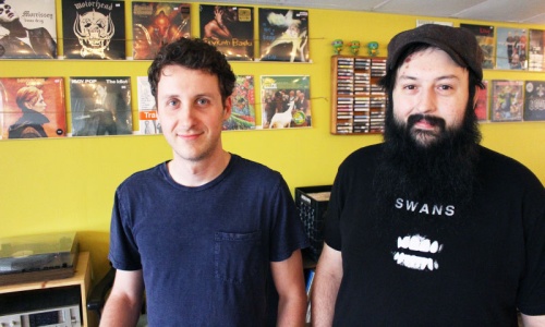  Co-owners Johnathan Freeman (left) and Kevin Wright (right) opened the record shop in Conroe last year. 