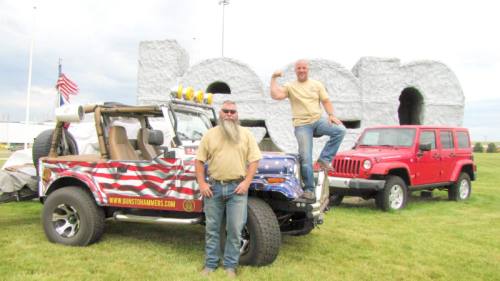 Kevin Jackson (left) and JR Smith kicked off the launch of their nonprofit with a cross-country trip to raise awareness.