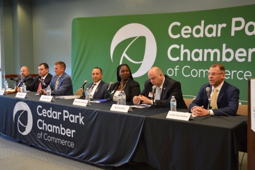 The Cedar Park Chamber of Commerce held a candidates forum for those running for Cedar Park mayor and several City Council seats Thursday evening. 