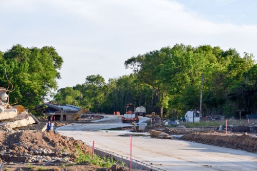 Crews are still in the process of installing concrete pavement on the two-lane road under construction that will connect Cane Island Parkway and FM 1463 just south of I-10 in Katy.