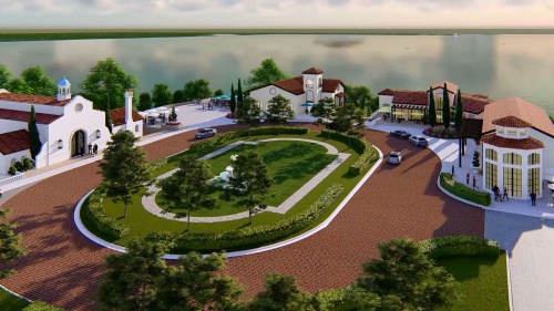 The Lakeside Village development is expected to have several restaurants with a lakeside view.
