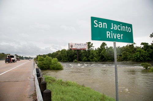 Rising floodwaters along the San Jacinto River have severely affected some local residents and businesses.