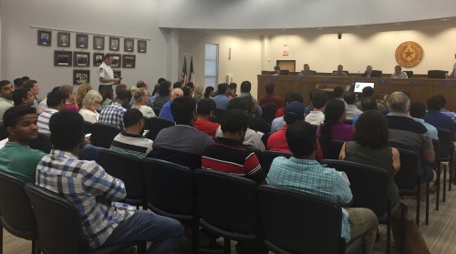 The Leander Planning and Zoning Commission Meeting May 24 was attended by members of the public.