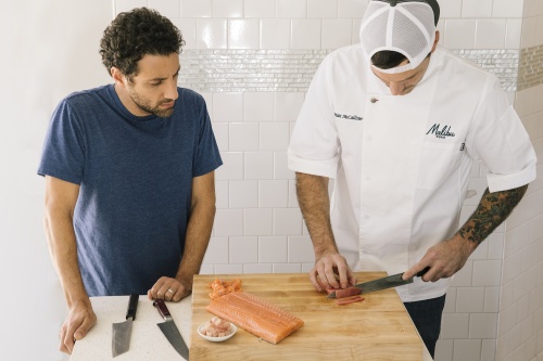 Jon Alexis (left) and Matt McCallister designed the menu for Malibu Poke, which will be opening in Austin this fall. 