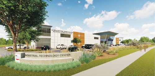 North Central Texas College is in talks with the city of Lewisville to bring an industrial technology center to the city.