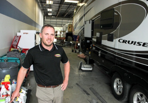 Dusty Norris, owner of Coach Specialists of Texas, said he got into the motor-home repair business because he believed the clients were critically underserved.