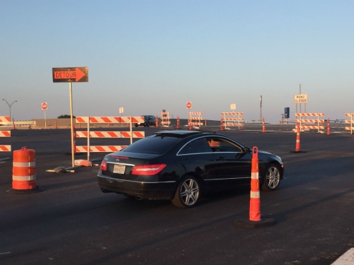 Motorists on east FM 3406 have had to follow a detour to cross I-35.