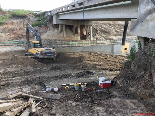 Construction on Buffalo Springs Drive bridge repair continues. 