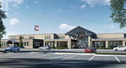 A digital rendering of David and Sheree Suchma Elementary School.