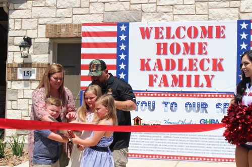 The Kadleck Family is the most recent recipient of a project from Operation Finally Home. 