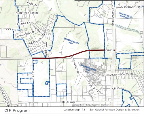Plan to extend San Gabriel Parkway from CR 270 to Ronald Reagan Boulevard was approved in 2015 and is under design. Leander City Council approved an amendment allowing for further design on the project during a June 7 meeting.