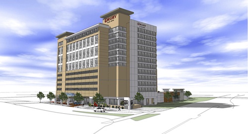 Construction is almost complete on a new Drury Plaza Hotel in Richardson.