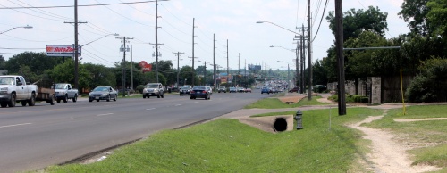 Fieldwork is underway on North Lamar Boulevard to study the roadway and gather information to help design improvements.