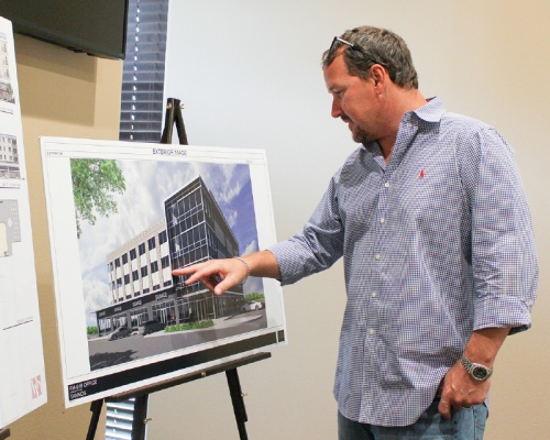 After hearing feedback from residents, Friendswood-based commercial developer Louis Tannos said he plans on touching up the design of a new office building to better fit the city. 