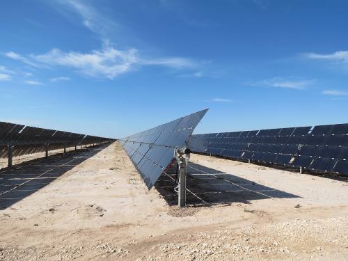 The Buckthorn solar plant, located in Pecos County in West Texas, began sending solar-generated power to Georgetown in summer 2018.