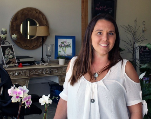 A Different Bloom owner Holly Burns opened her business in May 2013. 